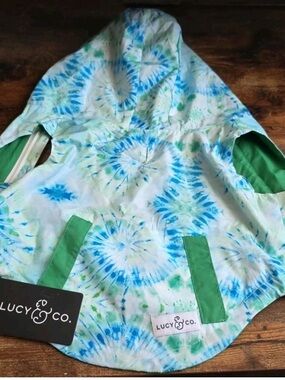Lucy & Co. The Shark Attack Reversible Dog Raincoat